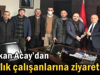 Başkan Acay’dan Sağlık Çalışanlarına Ziyaret!