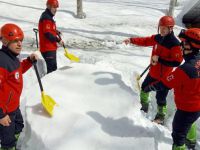 Büyükşehir İtfaiyesinden zorlu kış tatbikatı