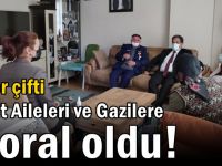 Güler çifti Şehit Aileleri ve Gazilere moral oldu!