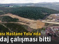 Dilovası Hastane yolunda sondaj çalışması bitti