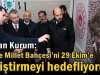 Bakan Kurum: Gebze Millet Bahçesi’ni 29 Ekim’e yetiştirmeyi hedefliyoruz