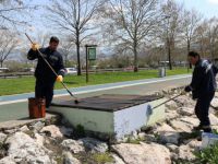 Park Bahçelerden göz dolduran yaza hazırlık