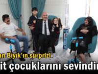 Başkan Muzaffer Bıyık’ın sürprizi şehit çocuklarını sevindirdi