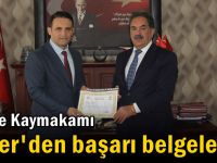 Gebze Kaymakamı Güler'den başarı belgeleri!