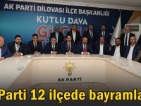 AK Parti 12 ilçede bayramlaştı