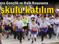 19 Mayıs Gençlik ve Halk Koşusuna Coşkulu Katılım