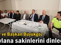 Güler ve Başkan Büyükgöz Mevlana Sakinlerini Dinledi