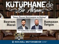 “Kütüphane’de bir Akşam” gençlere moral olacak