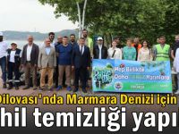 Dilovası'nda Marmara Denizi için sahil temizliği yapıldı