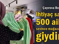 İhtiyaç sahibi 500 aile sevince mağazasından giyindi