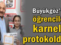 Gebzeli öğrencilere  karneler protokolden