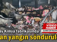 Atabay Kimya fabrikasında çıkan yangın söndürüldü