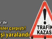 Servisler çarpıştı! 2 kişi yaralandı