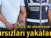 Alüminyum külçe hırsızları yakalandı