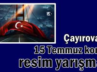 Çayırova’da  15 Temmuz konulu resim yarışması