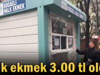 Halk ekmek 3.00 tl oldu!