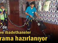 Cami ve ibadethaneler bayrama hazırlanıyor