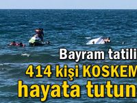 Bayram tatilinde 414 kişi KOSKEM ile hayata tutundu