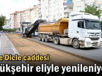 Dicle Caddesi Büyükşehir eliyle yenileniyor