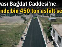 Dilovası Bağdat Caddesi’ne 2 günde bin 450 ton asfalt serildi