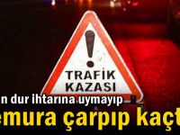 Polisin dur ihtarına uymayıp memura çarpıp kaçtı