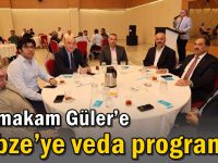 Kaymakam Güler’e Gebze’ye Veda Programı