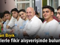 Başkan Bıyık gençlerle fikir alışverişinde bulundu