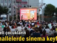 Gebzeli çocukların mahallelerde sinema keyfi