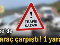 İki araç çarpıştı! 1 yaralı