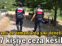 Kocaeli’de ormanlarda sıkı denetim… 137 kişiye ceza kesildi!