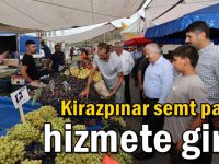 Kirazpınar semt pazarı hizmete girdi