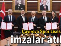 Çayırova Spor Lisesi için imzalar atıldı