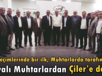 Dilovalı muhtarlardan Nail Çiler’e tam destek