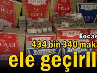 Kocaeli'de 434 bin 340 makaron ele geçirildi