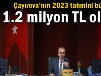 Çayırova’nın 2023 tahmini bütçesi1.2 milyon TL oldu