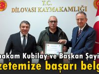 Kaymakam Kubilay ve Başkan Şayir, ilçe basınını ağırladı