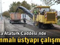 Darıca Atatürk Caddesi’nde hummalı üstyapı çalışması