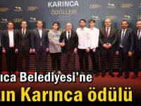 Darıca Belediyesi’ne Altın Karınca ödülü