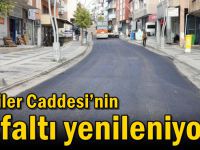 Gaziler Caddesi’nin asfaltı yenileniyor