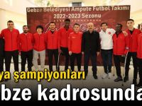 Dünya Şampiyonu Ampute Milli Futbolcular Gebze Adına Ter Dökecek