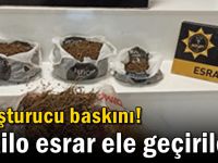 Uyuşturucu baskını! 3 kilo esrar ele geçirildi