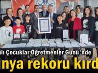 Darıcalı Çocuklar Öğretmenler Günü'nde dünya rekoru kırdı