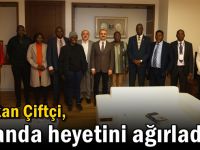 Başkan Çiftçi, Uganda heyetini ağırladı