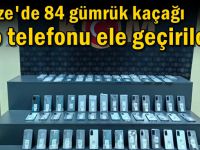 Gebze'de 84 gümrük kaçağı cep telefonu ele geçirildi