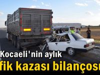 İşte Kocaeli'nin aylık trafik kazası bilançosu!