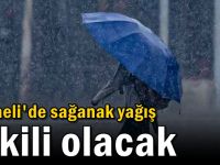 Kocaeli'de sağanak yağış etkili olacak