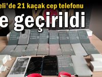 Kocaeli'de 21 kaçak cep telefonu ele geçirildi