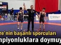 Gebze’nin başarılı sporcuları  şampiyonluklara doymuyor