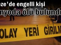 Gebze'de engelli kişi banyoda ölü bulundu