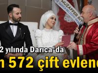 2022 yılında Darıca'da bin 572 çift evlendi